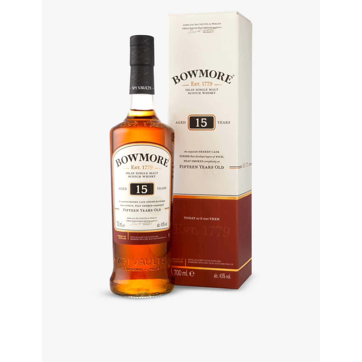 Bowmore 15 Year Old Single Malt Scotch Whisky 700ml