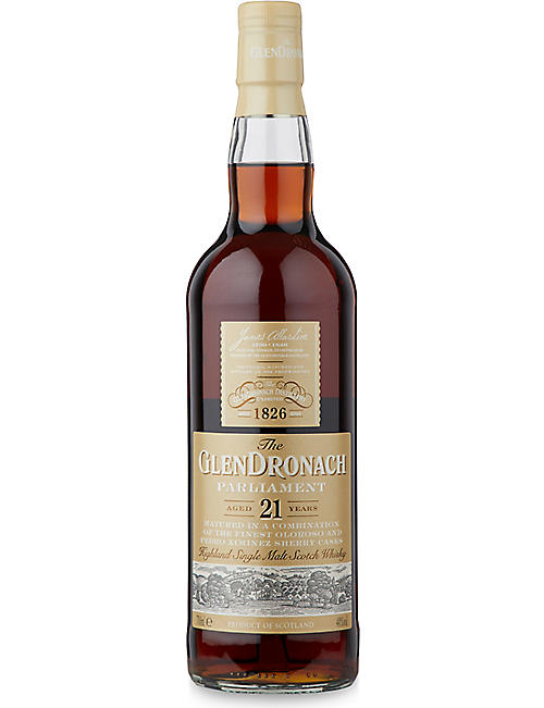 HIGHLAND: 21 year single malt scotch whiskey 700ml