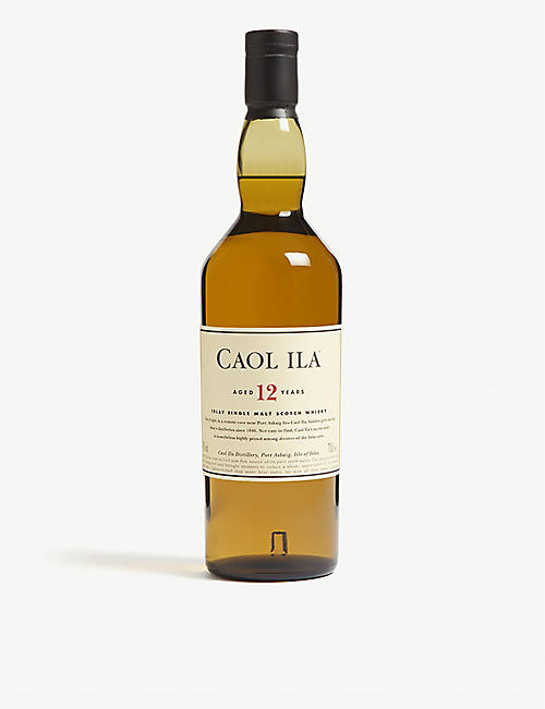 WHISKY AND BOURBON: Caol Ila 12-year-old single malt Scotch whisky 700ml