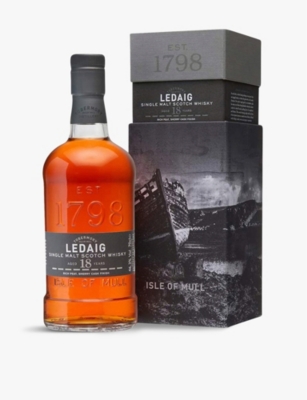 WHISKY AND BOURBON: Ledaig 18-year-old single malt Scotch whisky 700ml