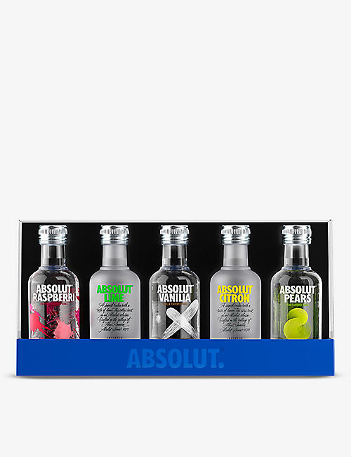ABSOLUT: Flavoured vodka sampler gift set 5 x 50ml