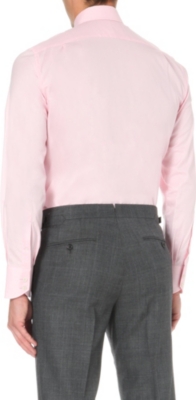 TOM FORD Classic-Fit Single-Cuff Herringbone Cotton Shirt