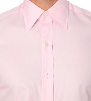 TOM FORD Classic-Fit Single-Cuff Herringbone Cotton Shirt