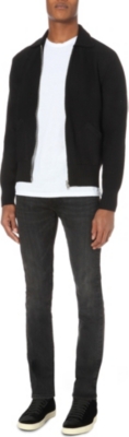 TOM FORD Mcqueen Suede-Trim Knitted Cardigan