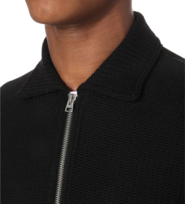 TOM FORD Mcqueen Suede-Trim Knitted Cardigan