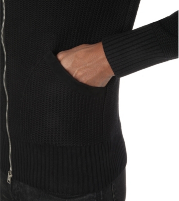 TOM FORD Mcqueen Suede-Trim Knitted Cardigan