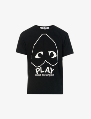 COMME DES GARCONS PLAY - Logo-print cotton t-shirt | Selfridges.com