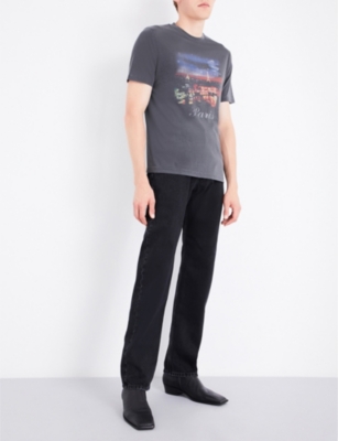 BALENCIAGA Paris At Night cotton-jersey T-shirt