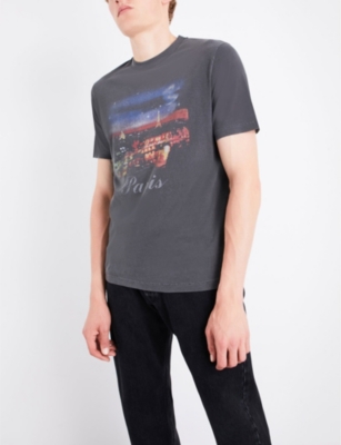 BALENCIAGA Paris At Night cotton-jersey T-shirt