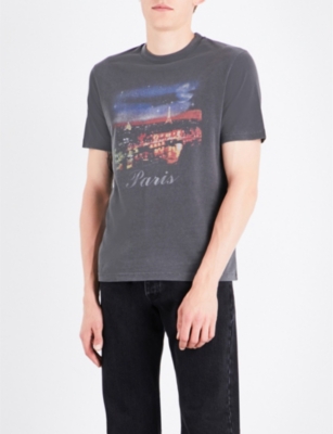 BALENCIAGA Paris At Night cotton-jersey T-shirt