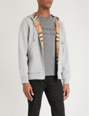 burberry fordson zip hooded sweatshirt