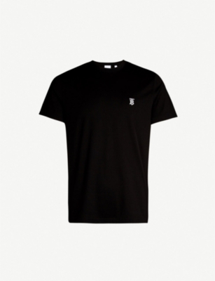 BURBERRY: Logo-print stretch-cotton T-shirt