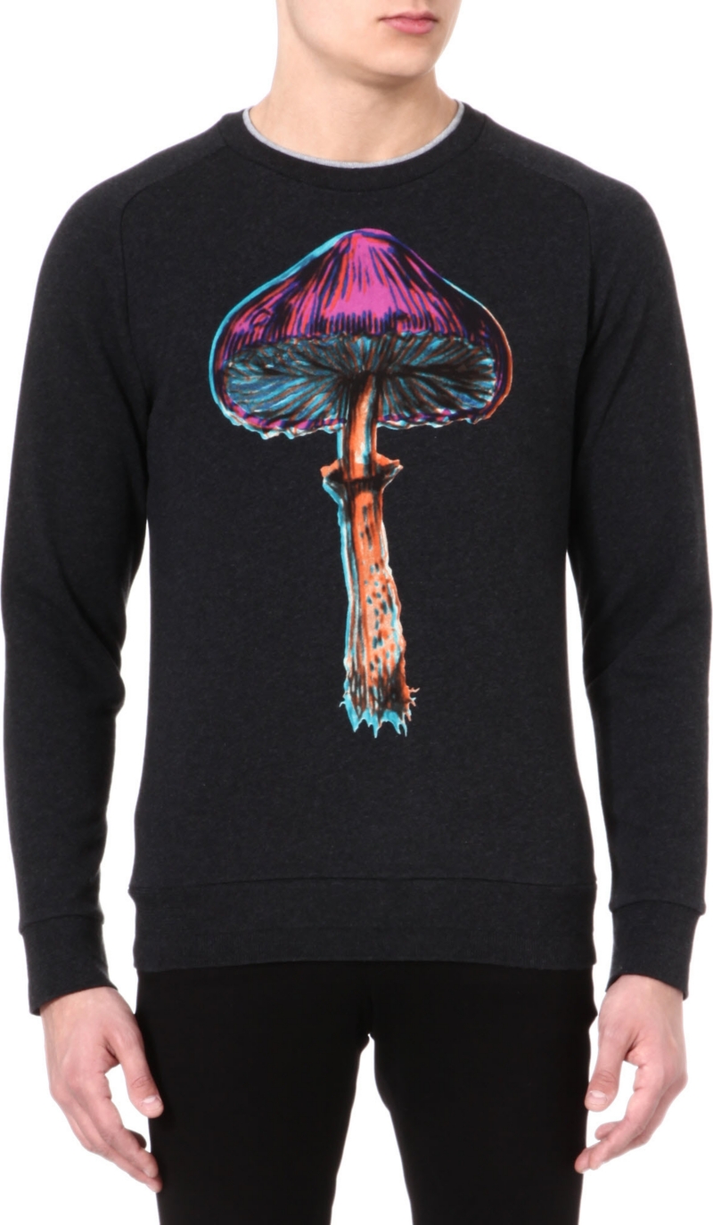 PAUL SMITH MAINLINE   Mushroom print cotton sweatshirt