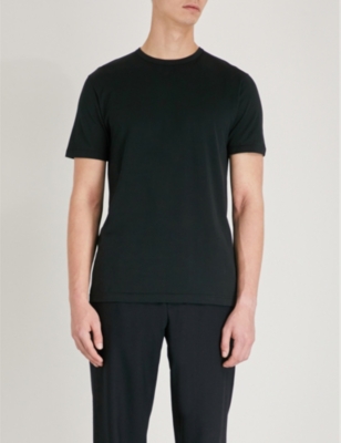 Sunspel Classic Cotton-jersey T-shirt In Black