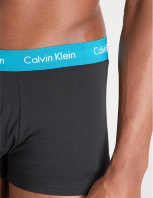 CALVIN KLEIN Pack of three classic-fit stretch-cotton trunks