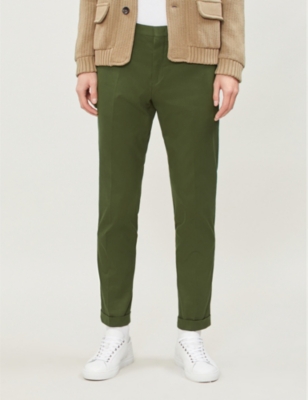 PAUL SMITH SLIM-FIT STRAIGHT-LEG STRETCH-TWILL CHINO TROUSERS