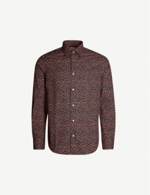 PAUL SMITH Floral-print slim-fit cotton shirt