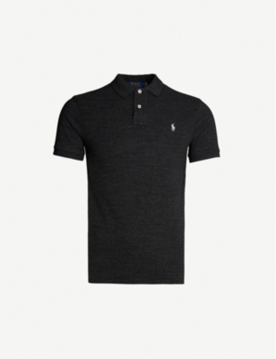white ralph lauren polo shirt slim fit