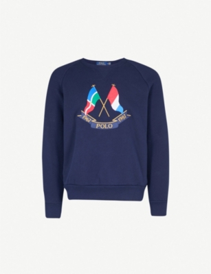 polo cross flags sweatshirt