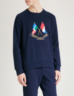 polo ralph lauren cross flags hoodie