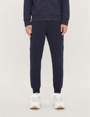 polo ralph lauren slim fit cuffed joggers with cargo pockets in black
