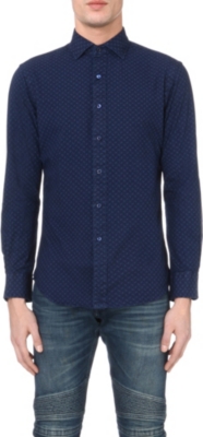 RALPH LAUREN   Geometric patterned cotton shirt