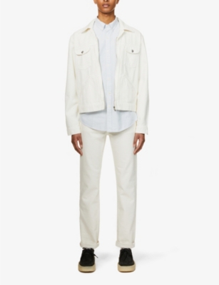 Shop Polo Ralph Lauren Men's Bsr Blue/white Stripe Long-sleeved Button-down Slim-fit Cotton Oxford Shirt