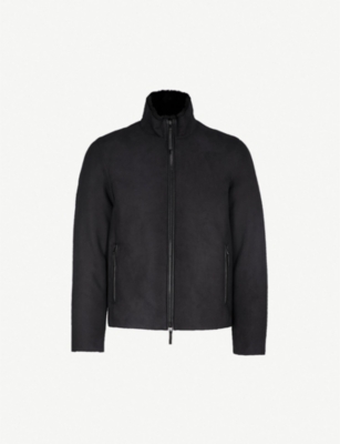 emporio armani shearling jacket