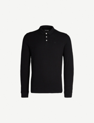 emporio armani long sleeve polo shirt