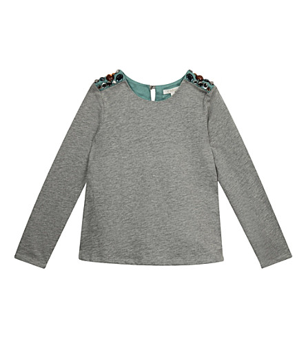 CHLOE - Embellished cotton jumper 4- 14 years | Selfridges.com