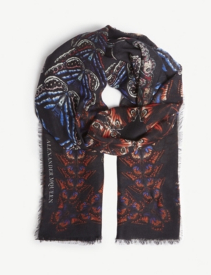 Butterfly Metamorphosis silk scarf 