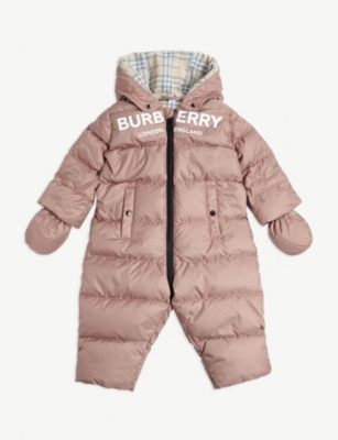 Burberry baby clearance girl snowsuit