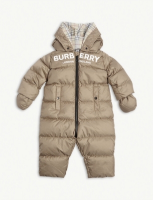 burberry snowsuit baby