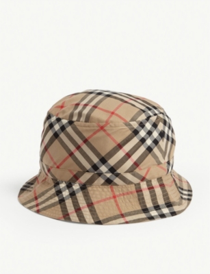 burberry nova check bucket hat