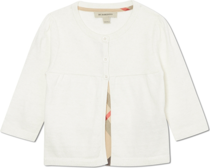 BURBERRY   Classic shimmer cardigan 6 months  3 years
