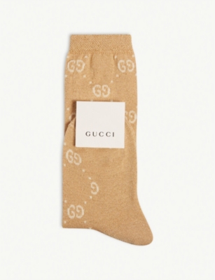 gucci lurex interlocking g socks