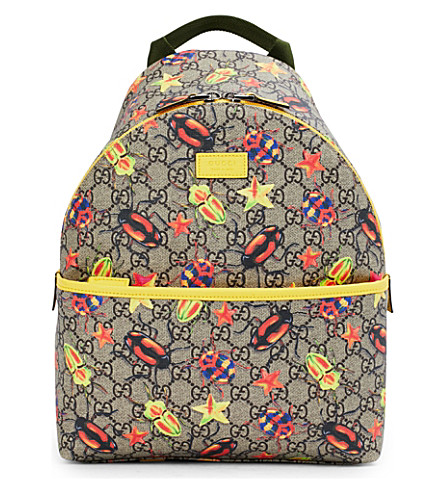 GUCCI - Bug supreme canvas backpack | Selfridges.com