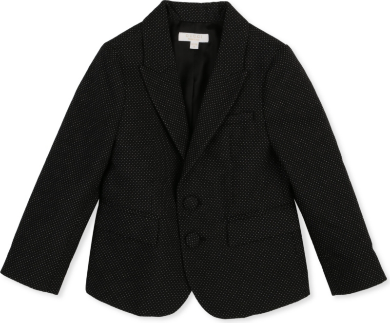 GUCCI   Logo jacquard tuxedo jacket 6 months 3 years