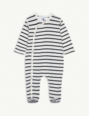 striped baby grow