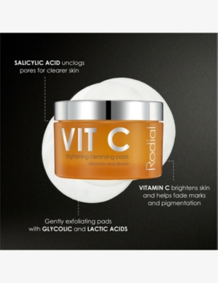 Rodial Vit C Brightening Cleansing Pads, 50 Count
