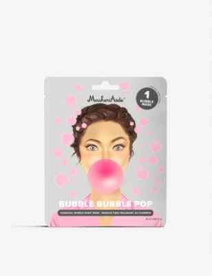 MASKERAIDE Bubble Bubble Pop foaming charcoal sheet mask