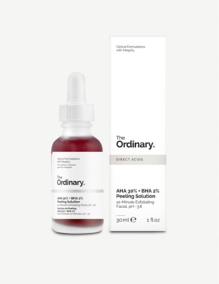 The Ordinary Aha 30 Bha 2 Peeling Solution 30ml Selfridges Com