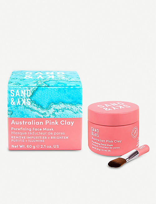 SAND & SKY: Australian Pink Clay Porefining face mask 60g