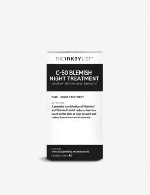 THE INKEY LIST: C-50 blemish night treatment 30ml