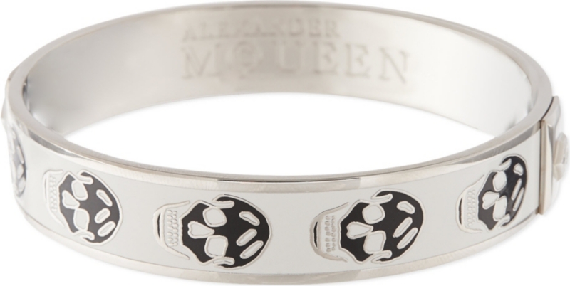 ALEXANDER MCQUEEN   Enamel skull small cuff