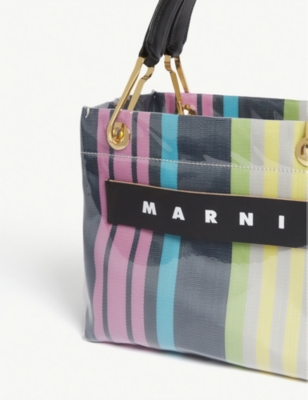 marni striped tote