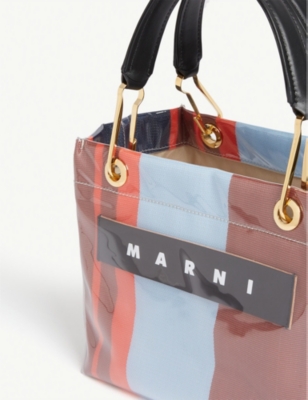 marni striped tote