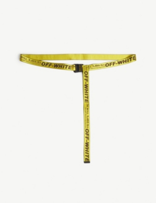 off white yellow bag strap