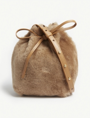 MANSUR GAVRIEL SHEARLING BUCKET BAG