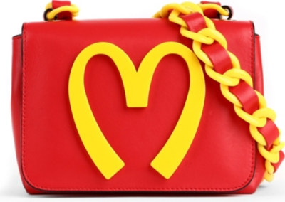 MOSCHINO Small leather shoulder bag